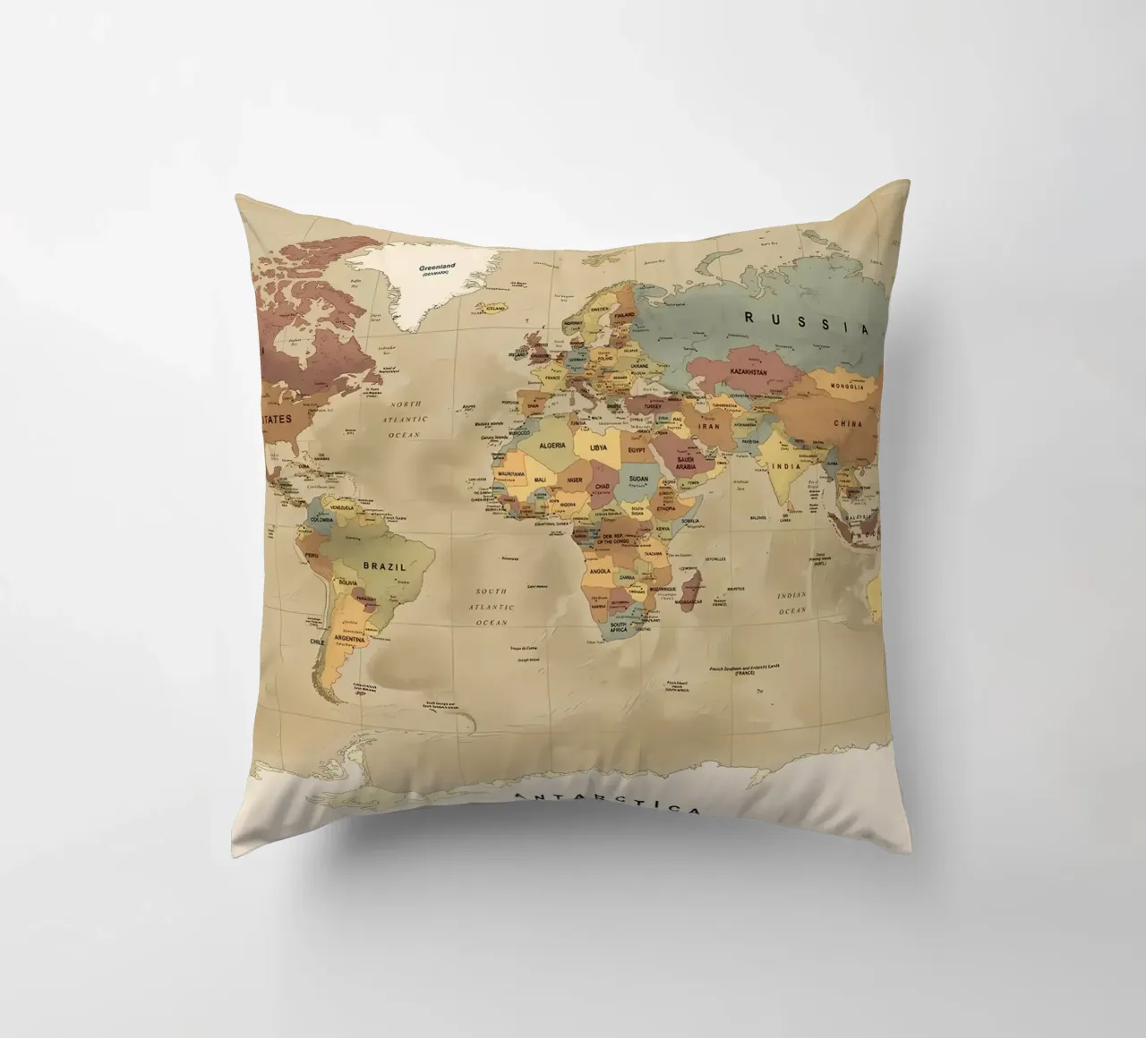 Mappa del mondo cuscino da Aiden Garcia