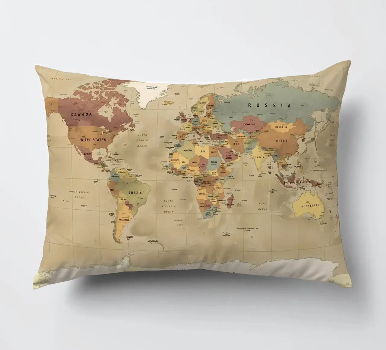 Mappa del mondo cuscino da Aiden Garcia