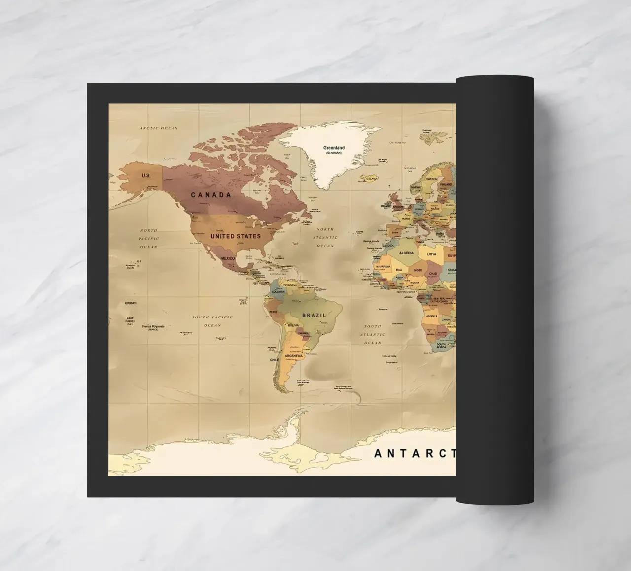 Mappa del mondo zerbino da Aiden Garcia