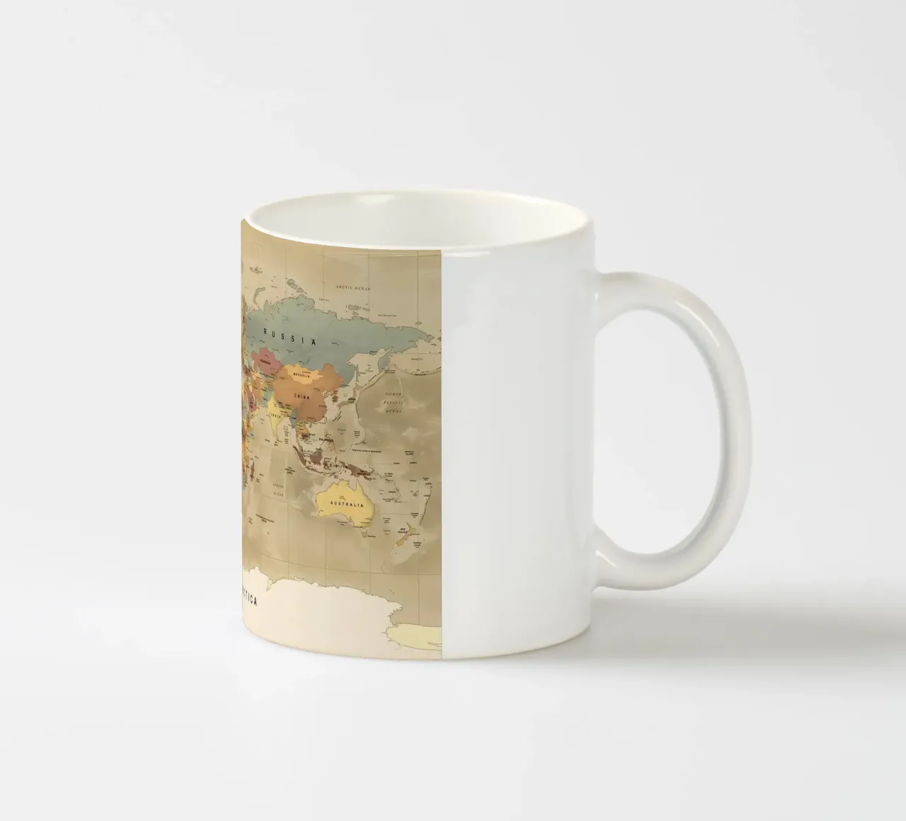 Mappa del mondo tazza in ceramica da Aiden Garcia