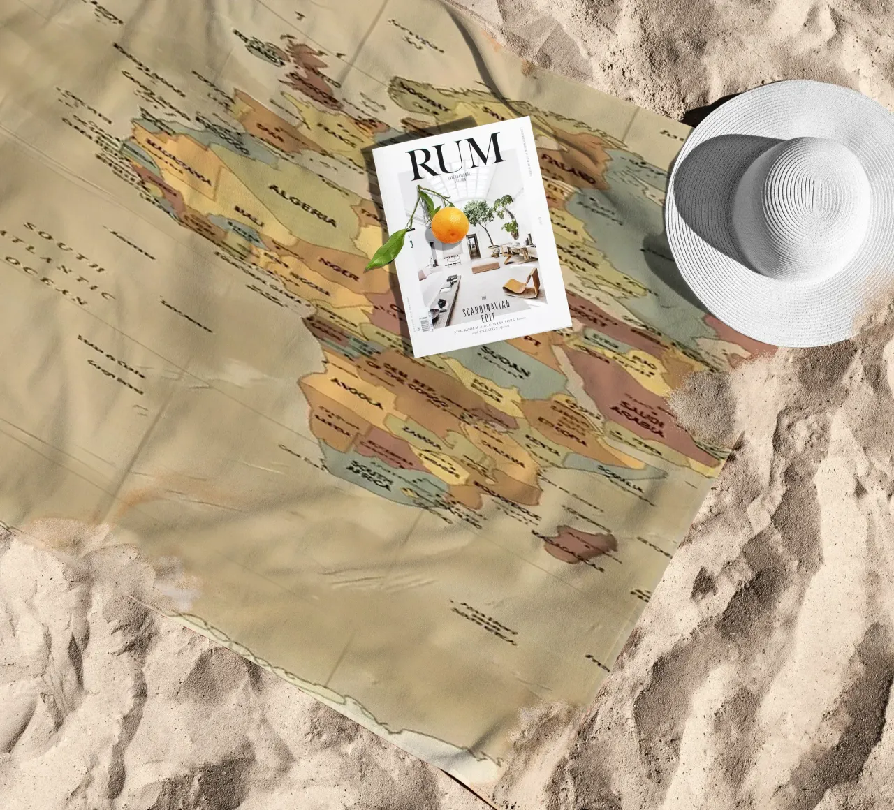 Mappa del mondo telo mare da Aiden Garcia