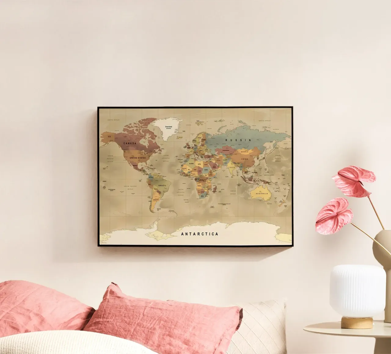 Mappa del mondo plexiglass da Aiden Garcia