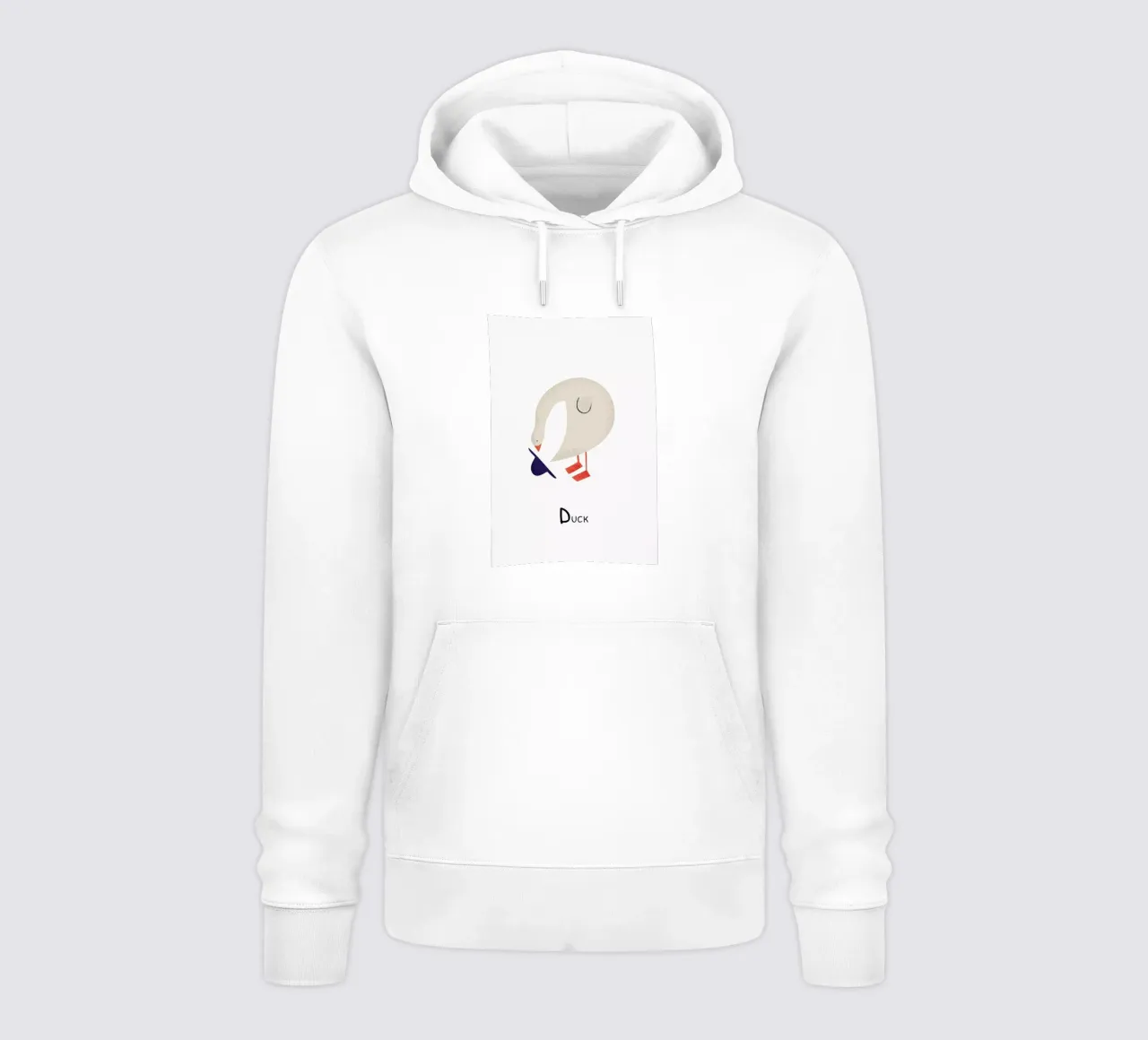 D for Duck felpa con cappuccio da Little Flourishes