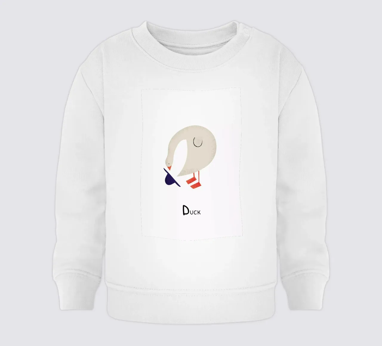 D for Duck felpa neonato da Little Flourishes