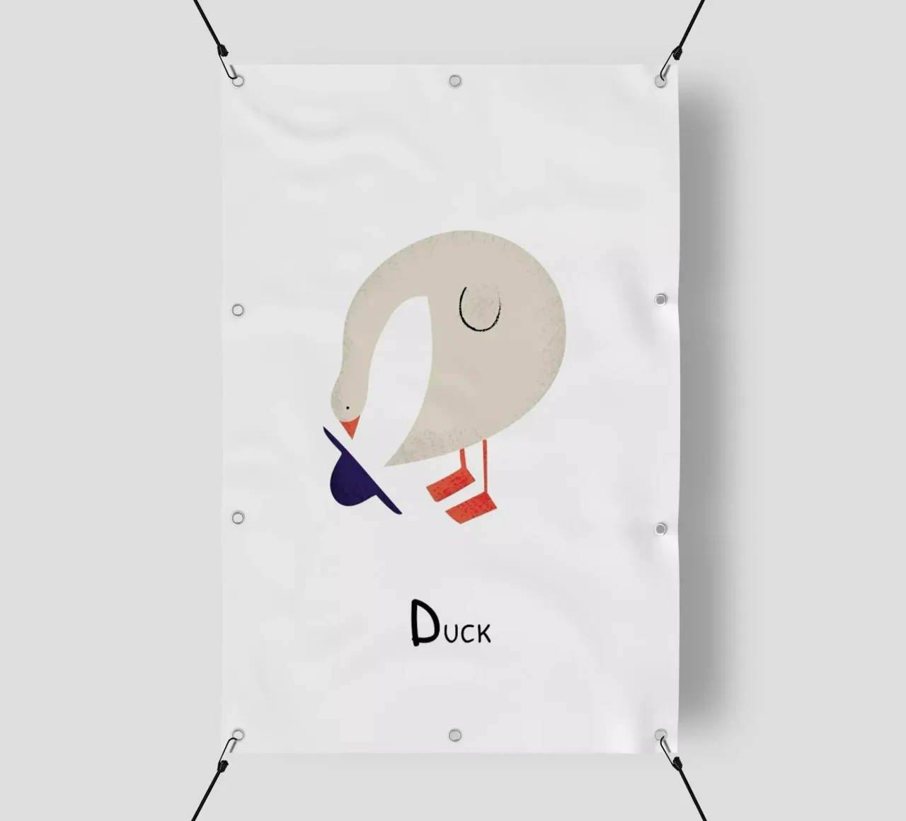 D for Duck telo in pvc da Little Flourishes