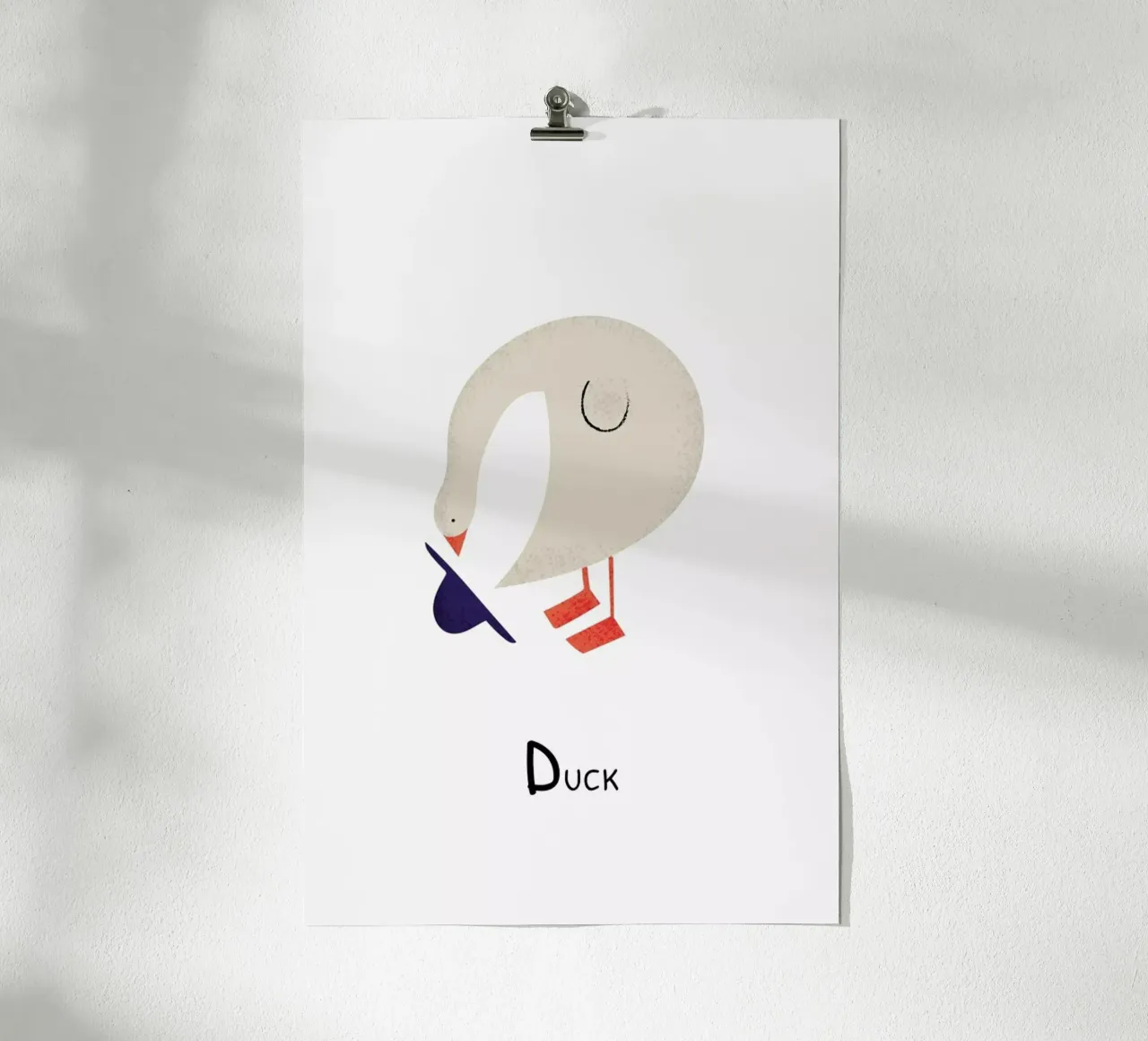 D for Duck poster da Little Flourishes
