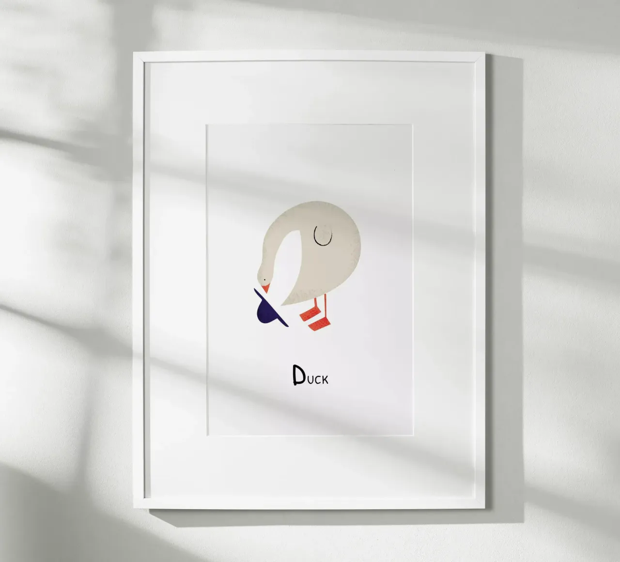 D for Duck poster da Little Flourishes