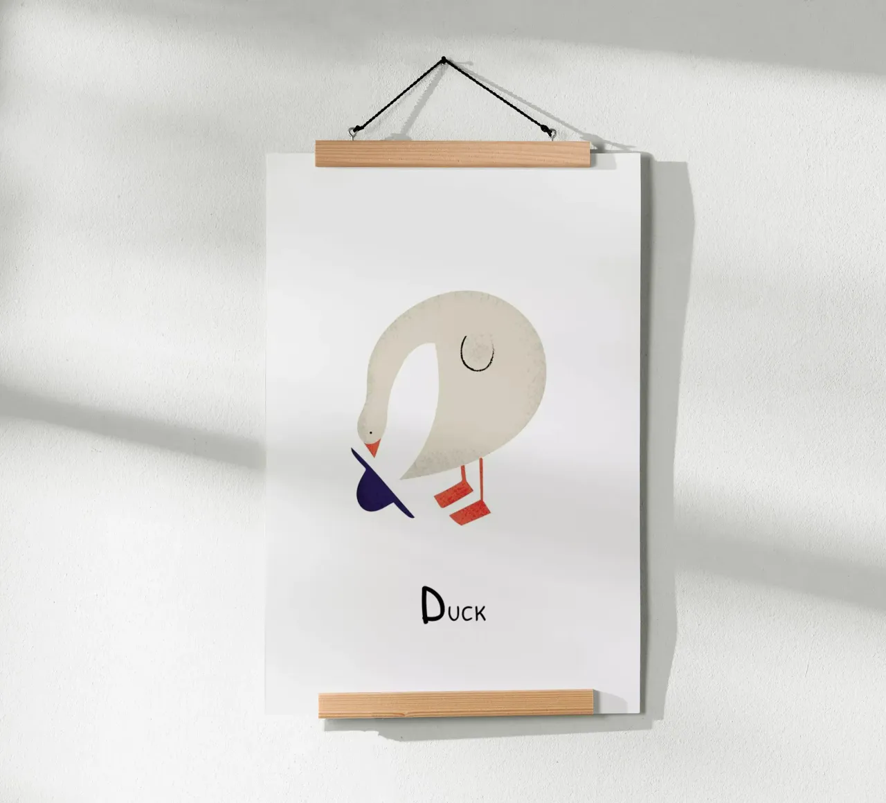 D for Duck poster da Little Flourishes