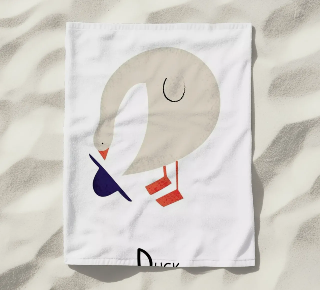 D for Duck telo mare da Little Flourishes