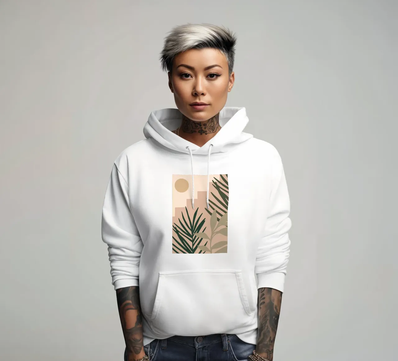 Arte botanica di metà secolo felpa con cappuccio da Nicholas Campbell