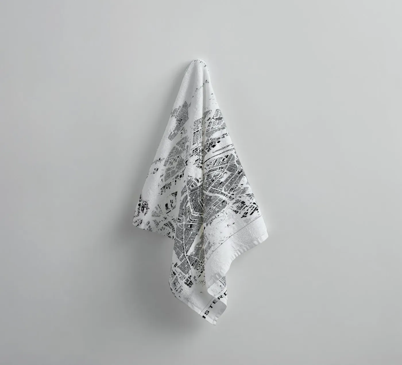 Amsterdam badhanddoek van The Cartography Collection