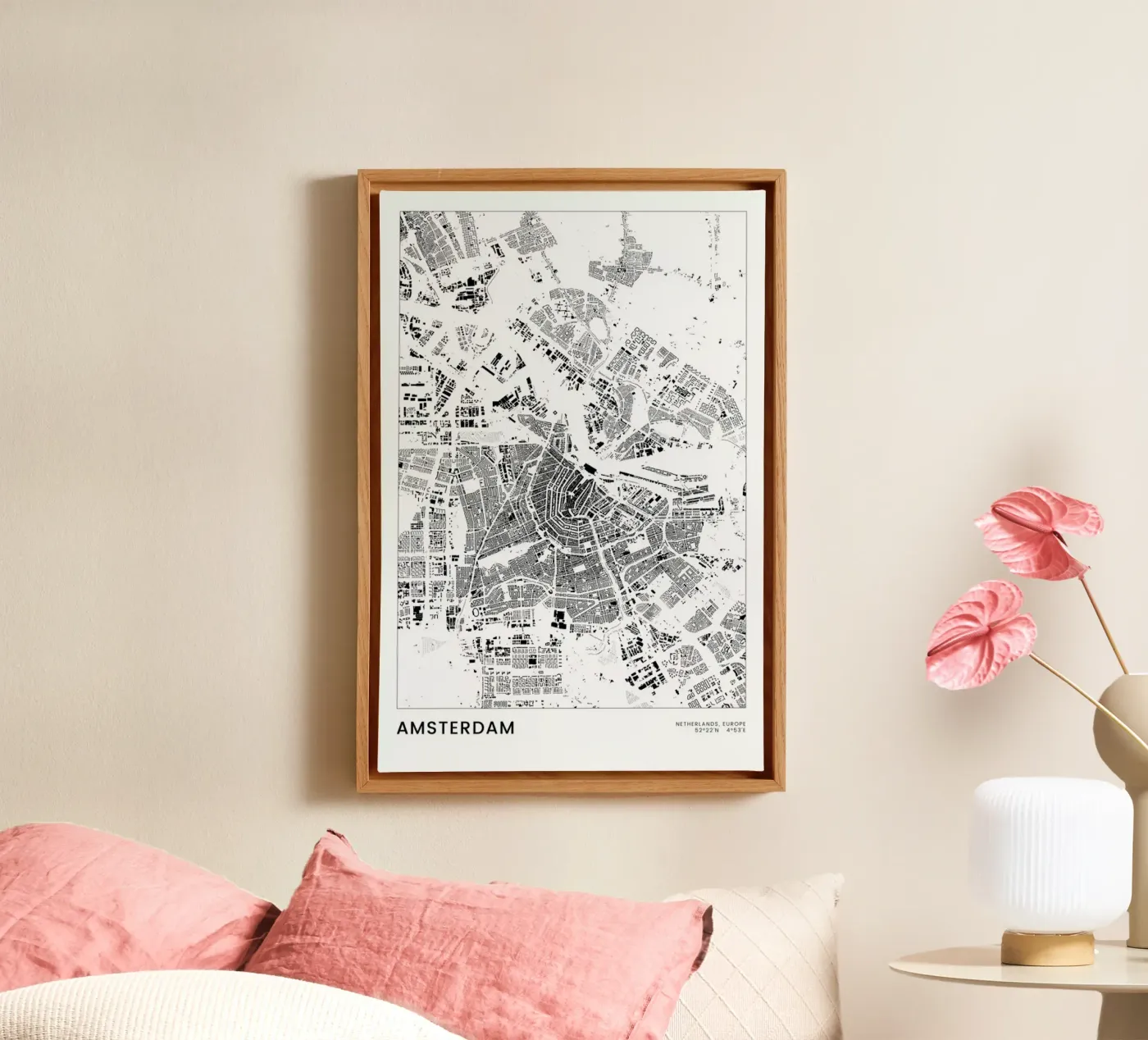 Amsterdam tela da The Cartography Collection