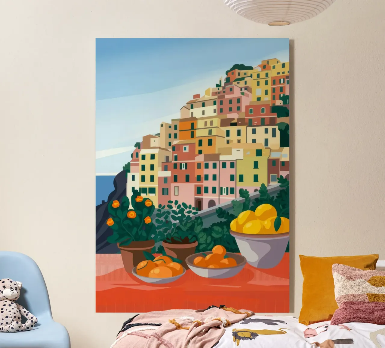 Mediterranean Citrus Feast acrylic glass by Nebula Verse