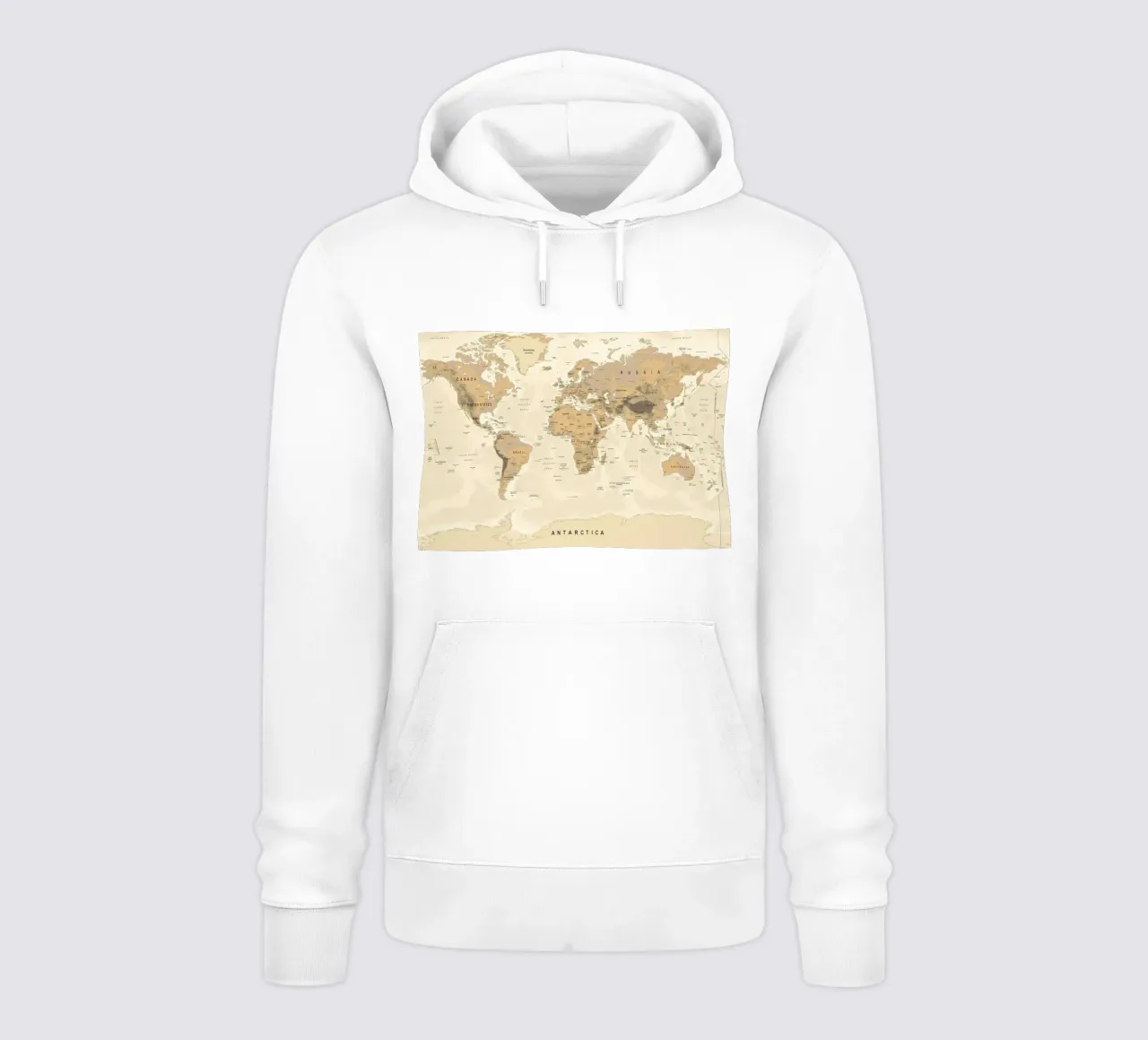 Mappa del mondo felpa con cappuccio da Aiden Garcia