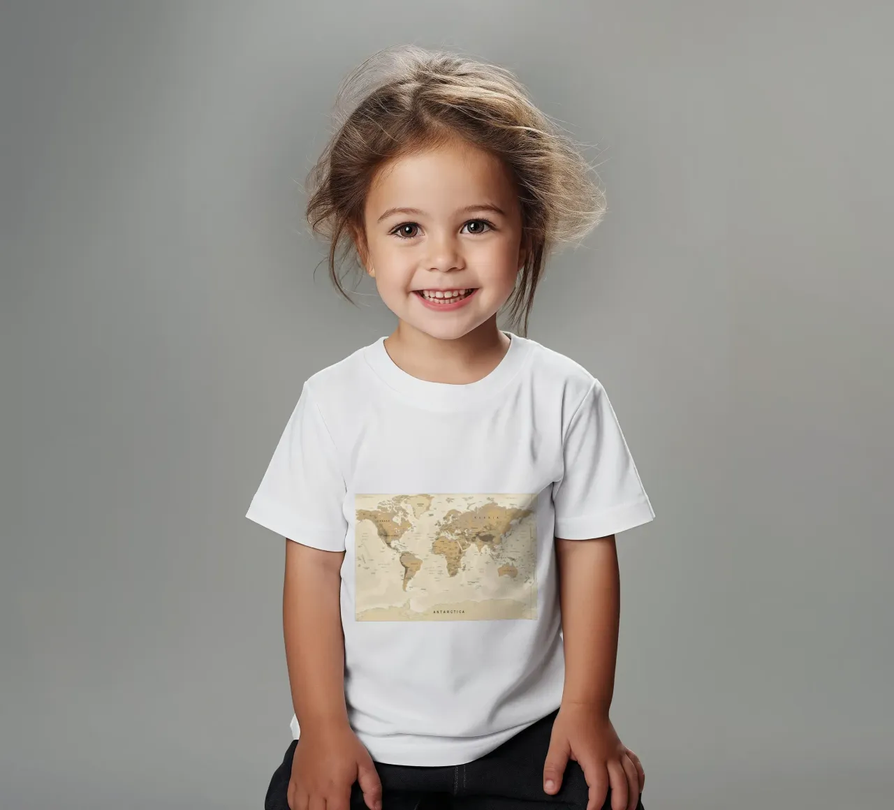 Mappa del mondo t-shirt bambini da Aiden Garcia