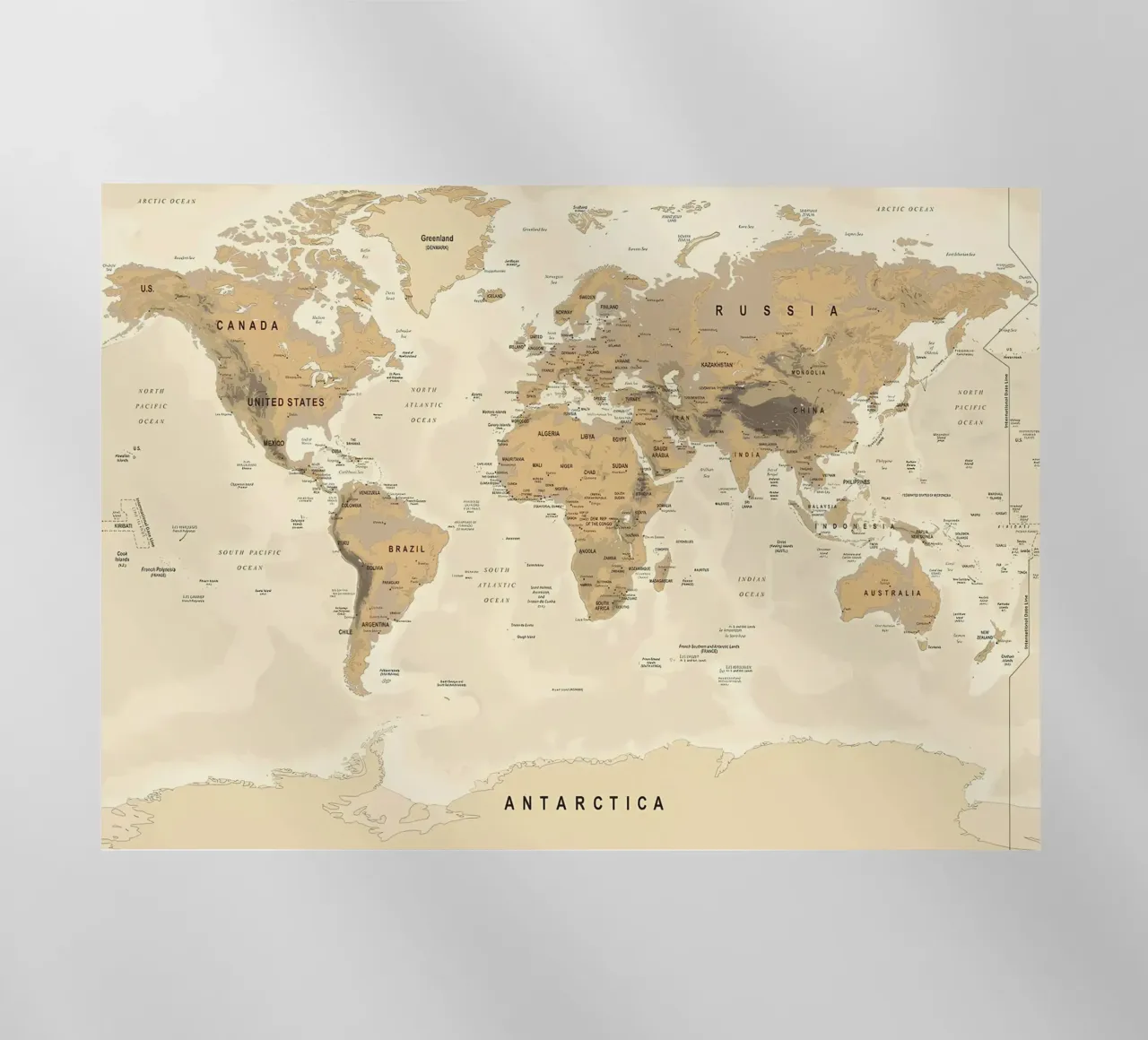 Mappa del mondo pellicola backlit da Aiden Garcia