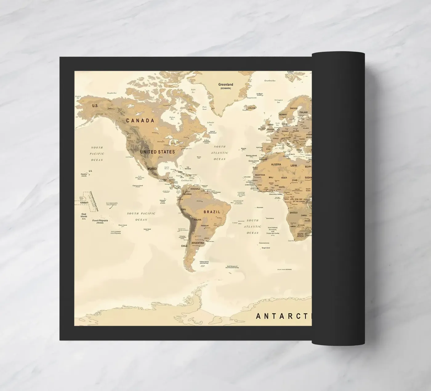 Weltkarte Fußmatte von Aiden Garcia