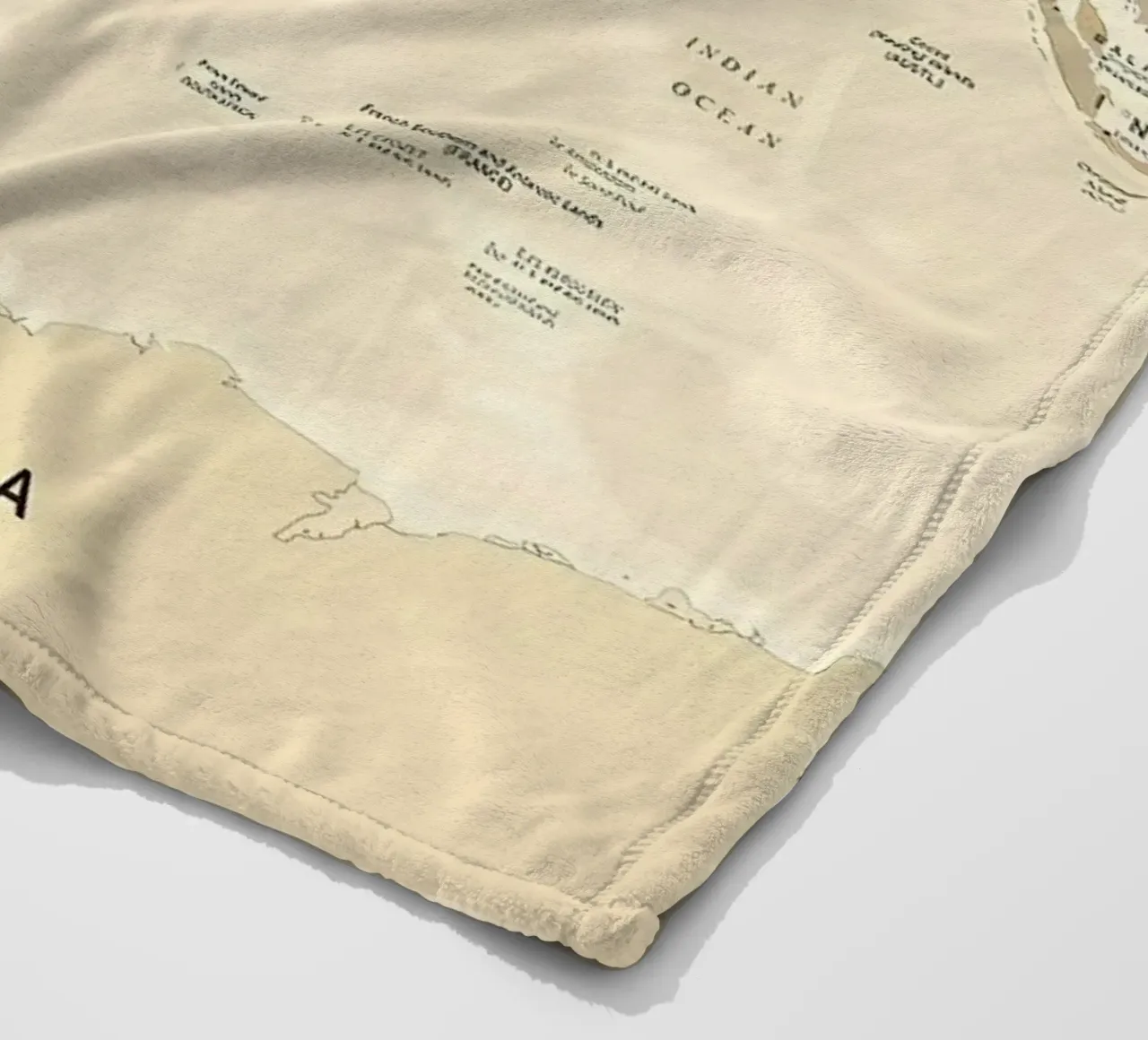 Weltkarte Fleecedecke von Aiden Garcia