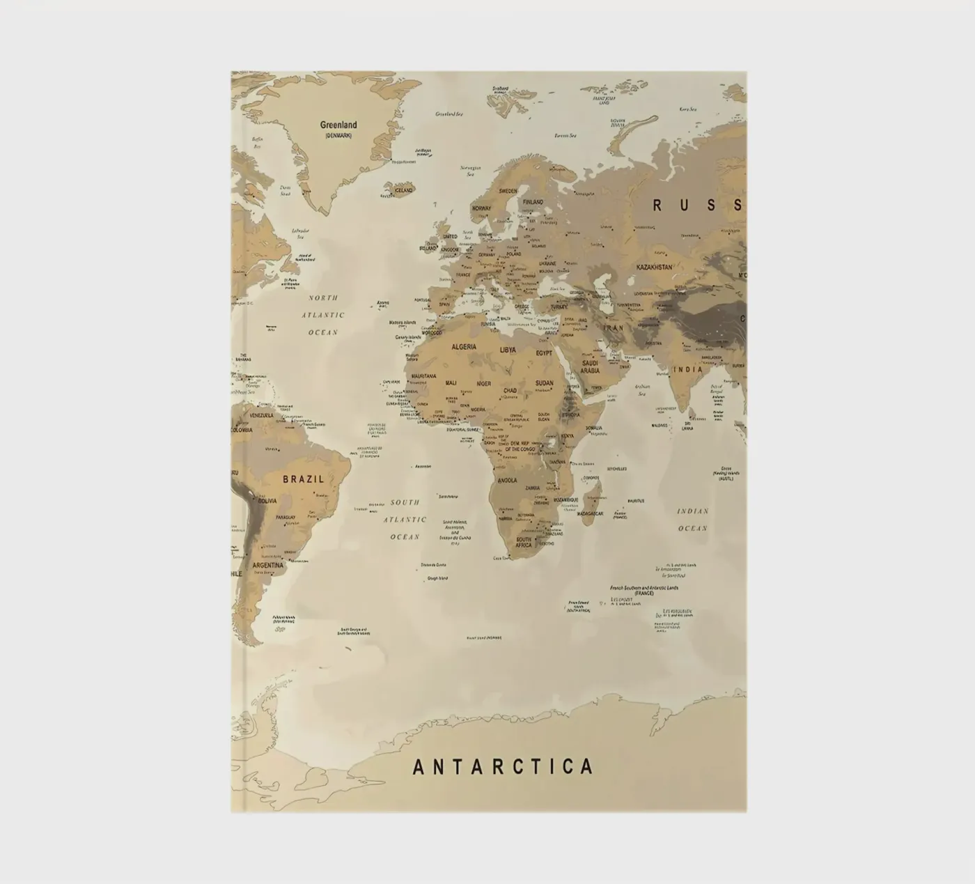 World Map notebook by Aiden Garcia