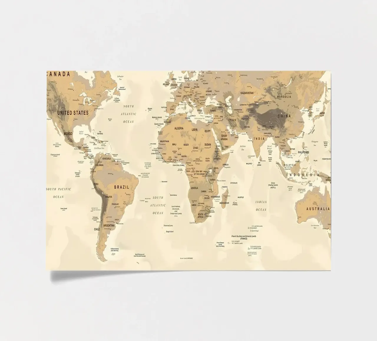 World Map sticker sheet by Aiden Garcia