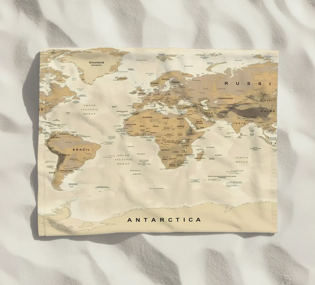 Mappa del mondo telo mare da Aiden Garcia