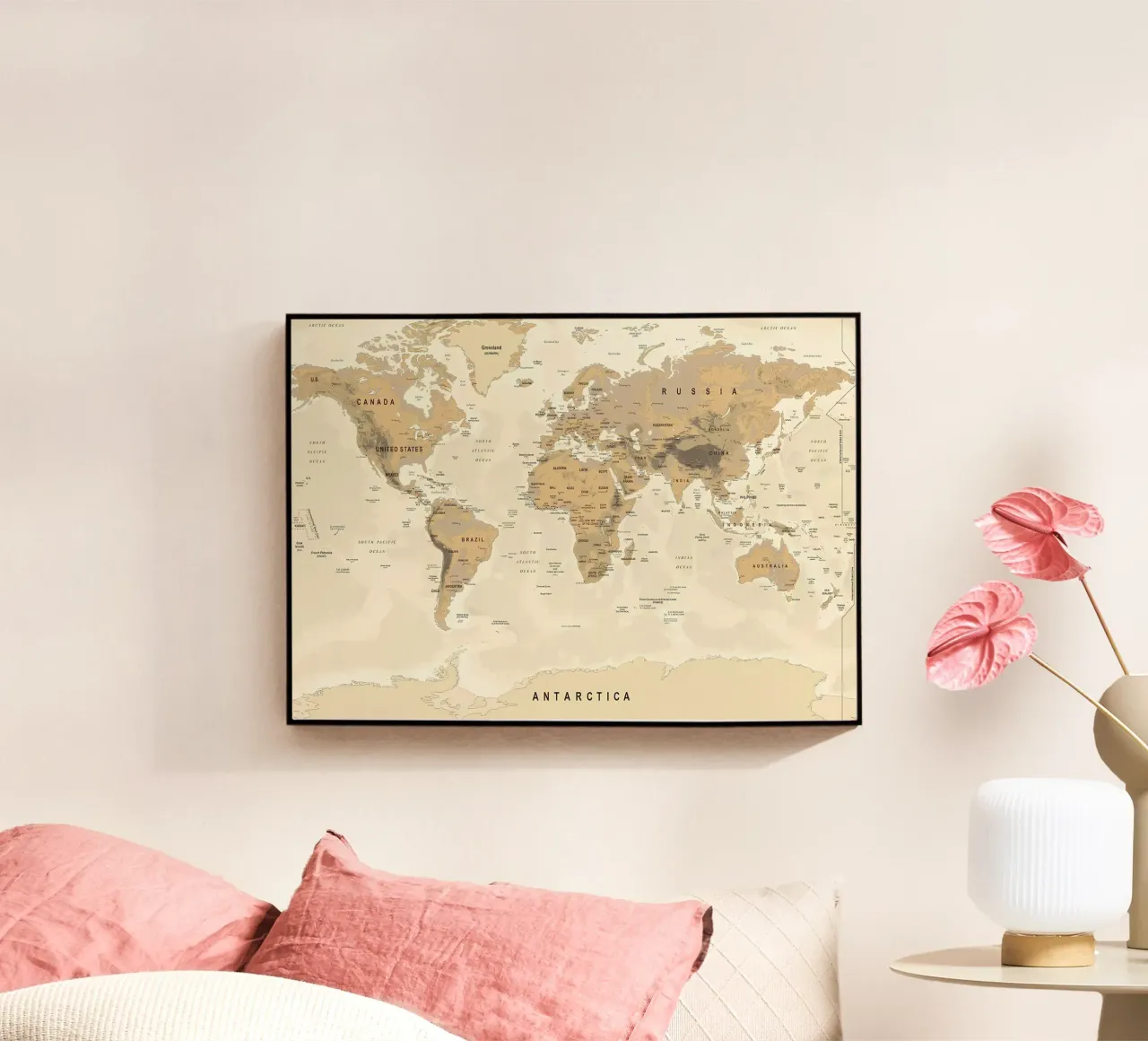 World Map Acryl-Glas von Aiden Garcia