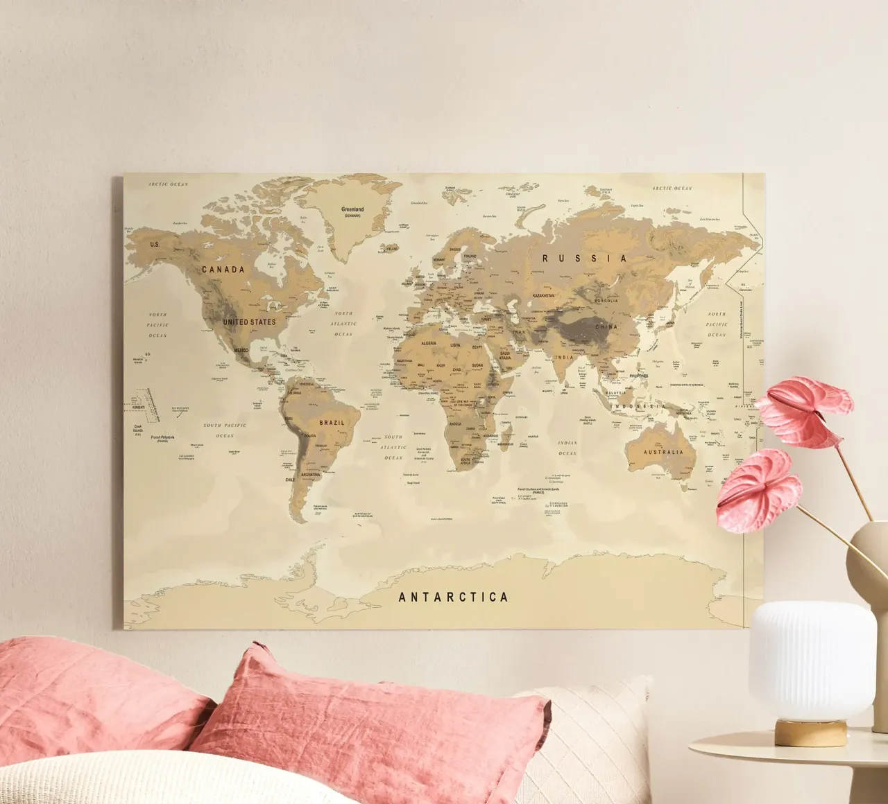 World Map Acryl-Glas von Aiden Garcia