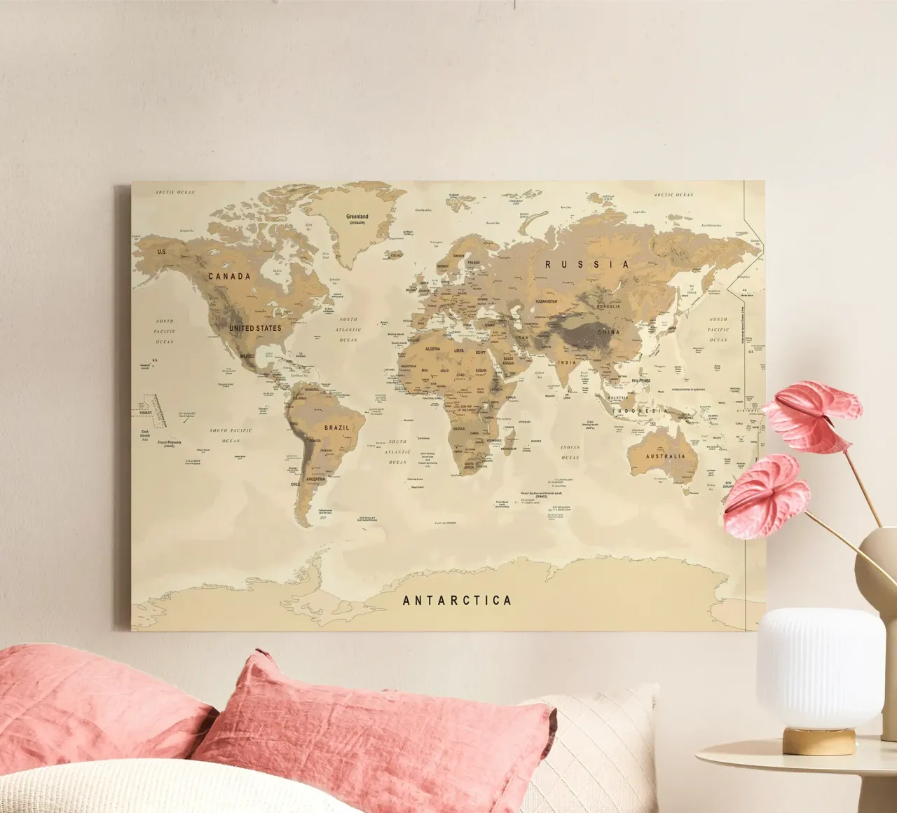 World Map canvas by Aiden Garcia