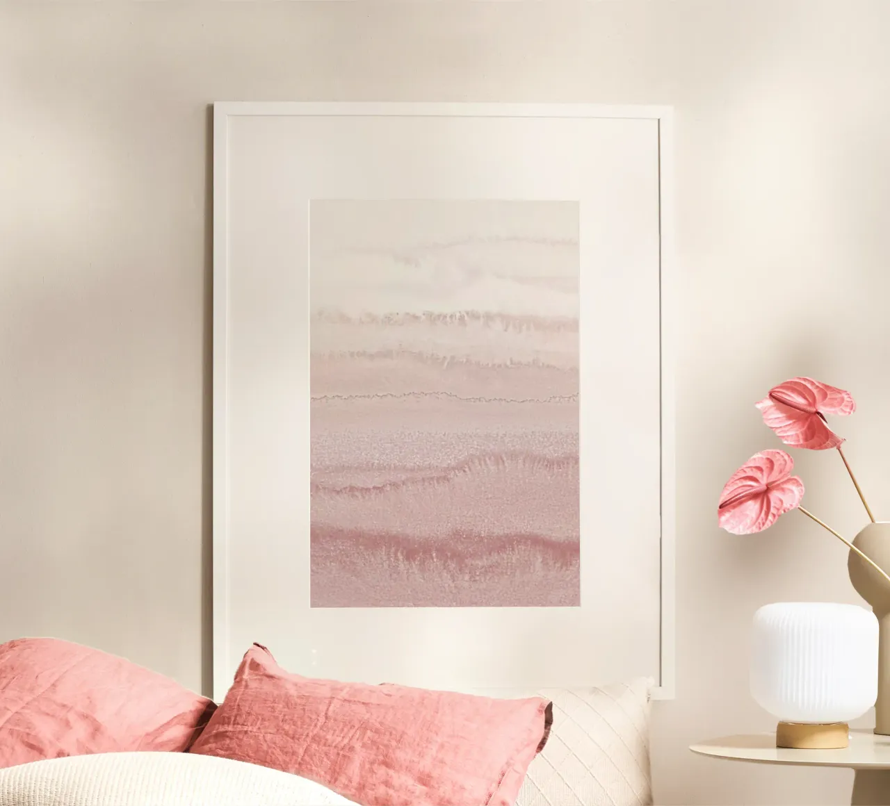Within The Tides - Ballerina Blush poster con telaio in plastica da Monika Strigel