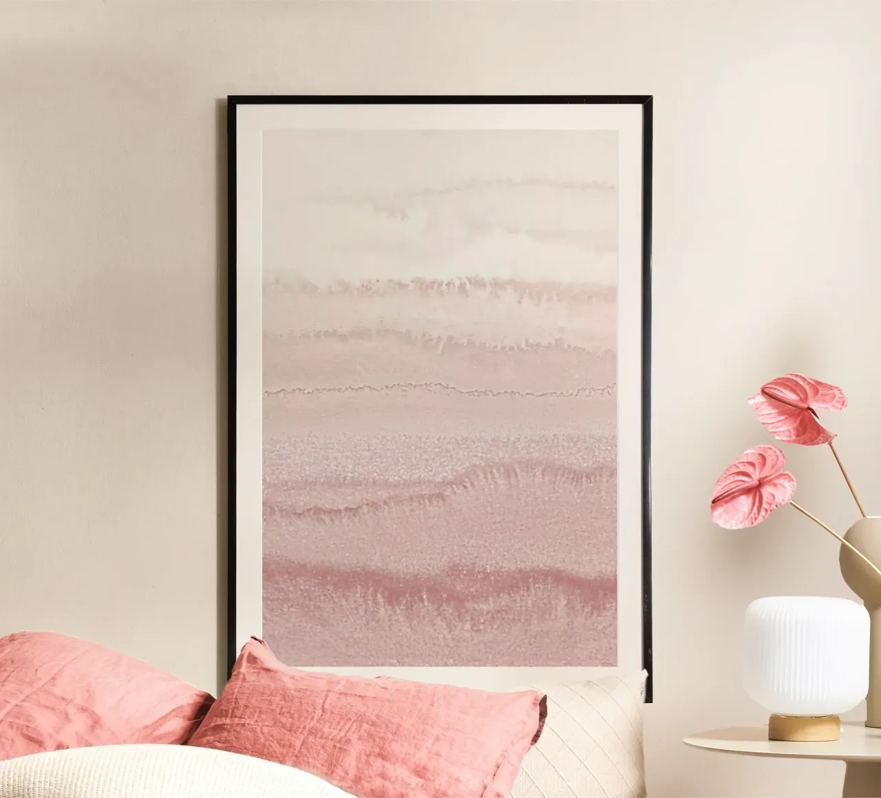 Within The Tides - Ballerina Blush poster con telaio in plastica da Monika Strigel