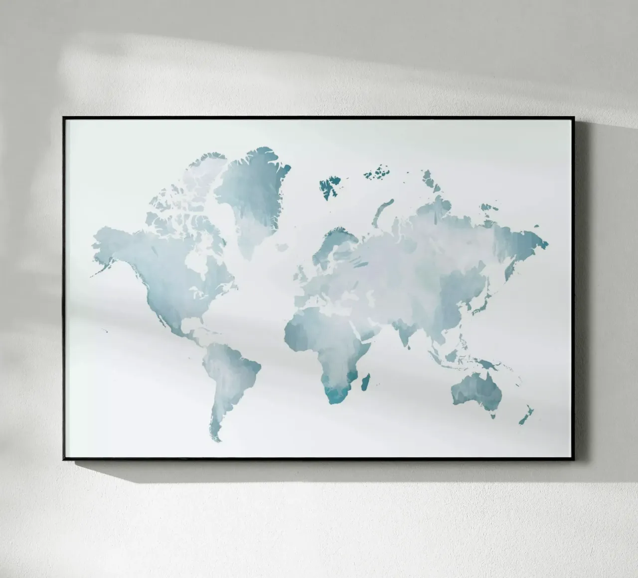 World Map Watercolour plexiglass da The Cartography Collection