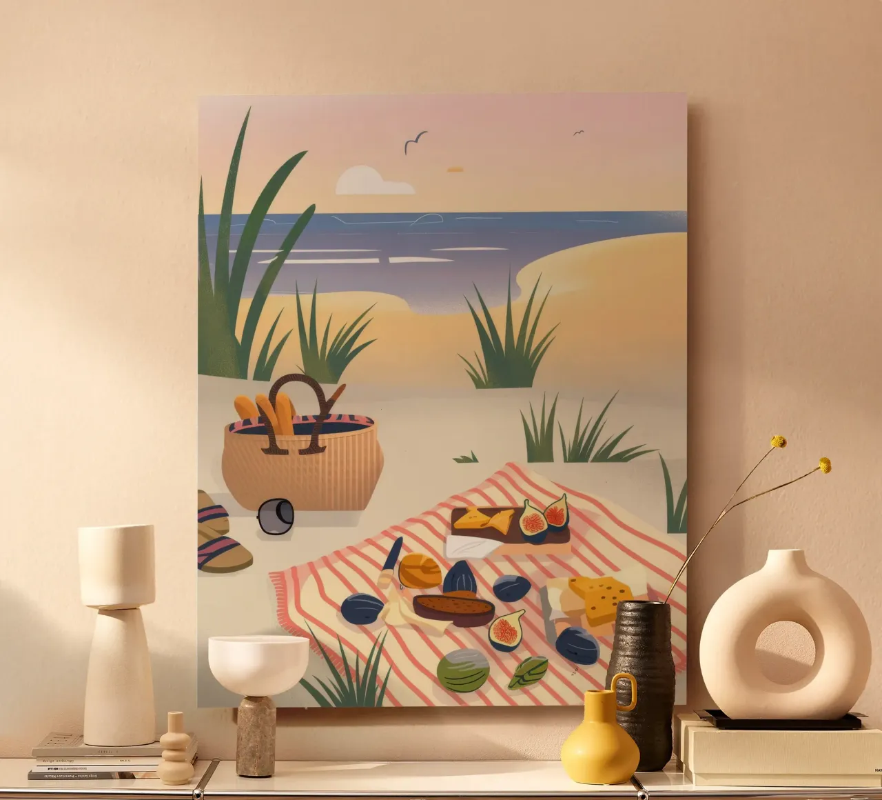 Beachside Picnic Delight forex plate by Nebula Verse