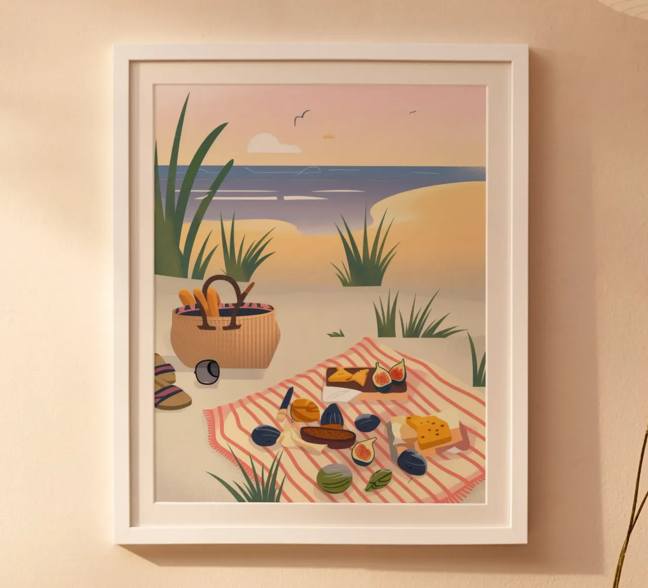 Beachside Picnic Delight poster by Nebula Verse