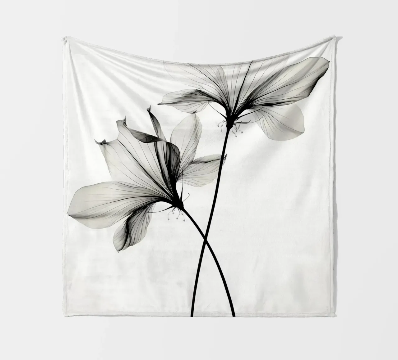 Botanico trasparente n. 6 coperta in pile da Nicholas Campbell