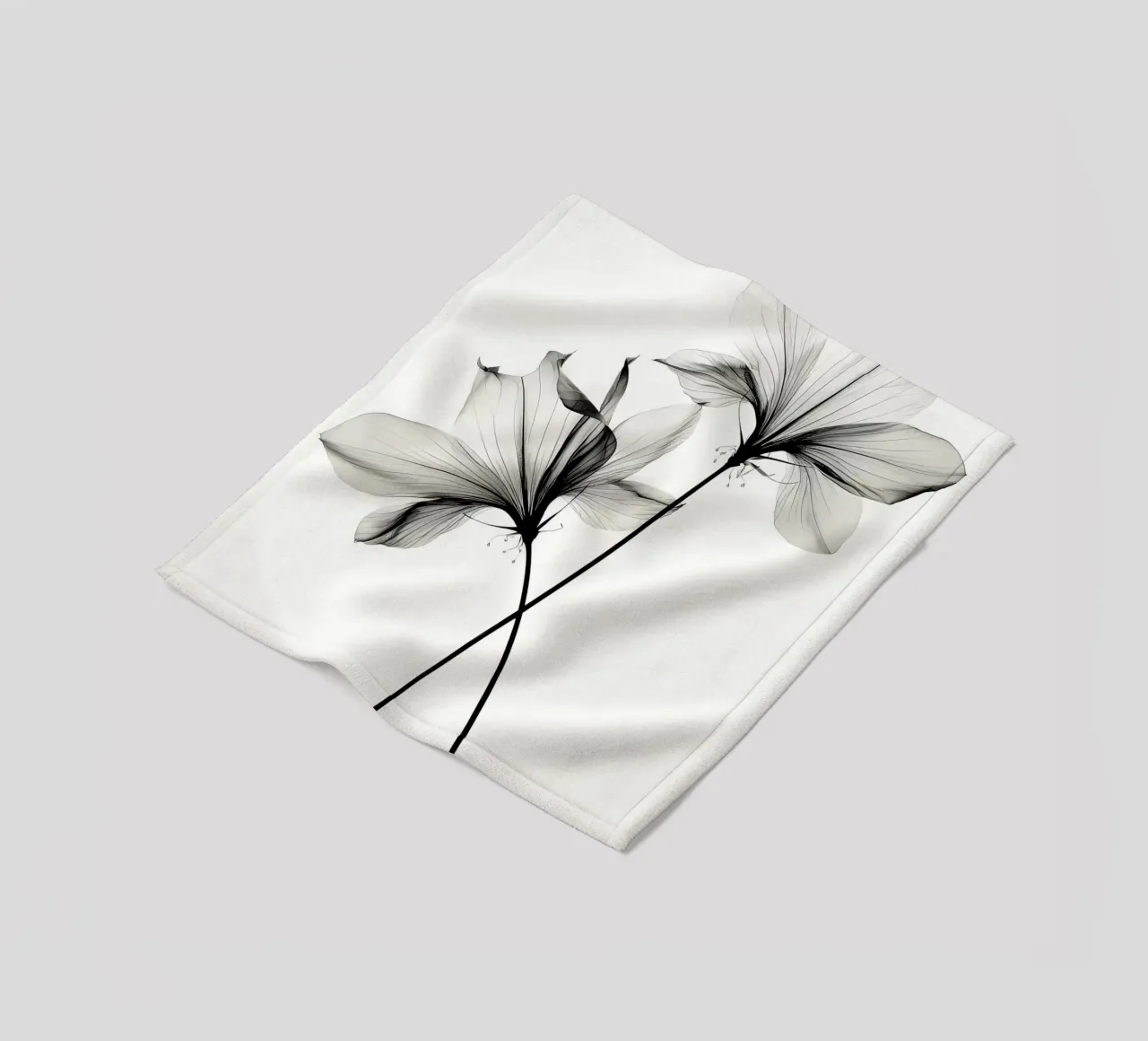 Botanico trasparente n. 6 coperta in pile da Nicholas Campbell
