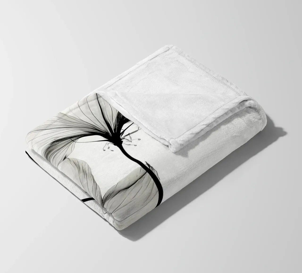 Botanico trasparente n. 6 coperta in pile da Nicholas Campbell