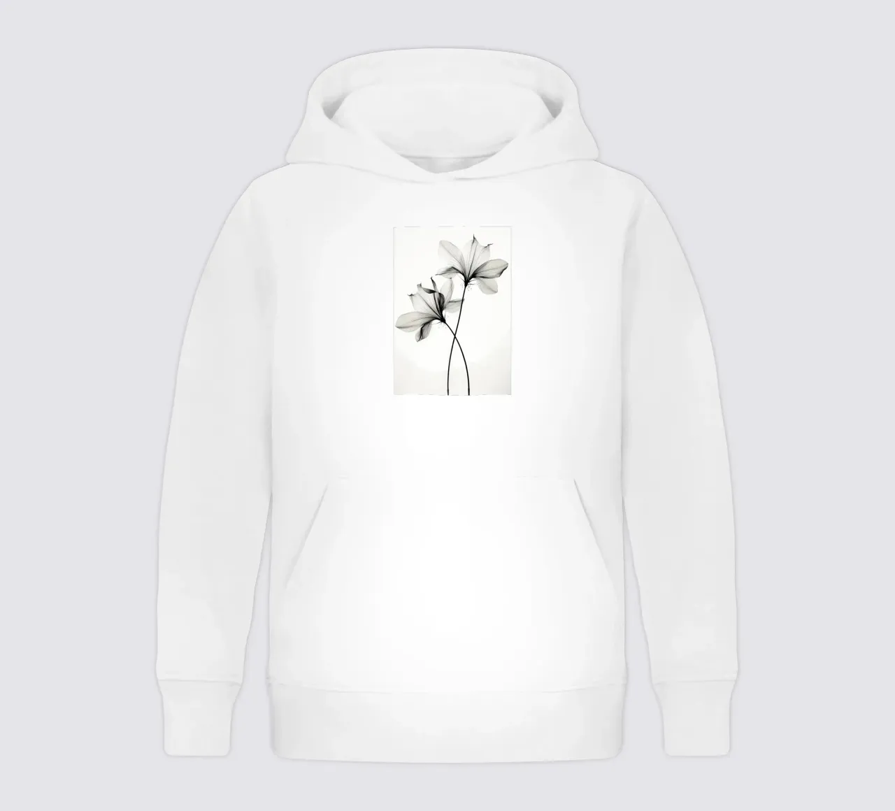 Botanico trasparente n. 6 felpa bambino con cappuccio da Nicholas Campbell