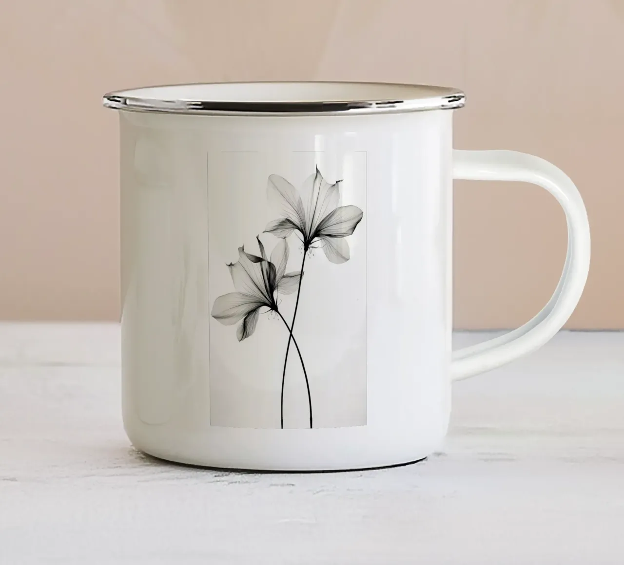 Botanico trasparente n. 6 tazza in smalto da Nicholas Campbell