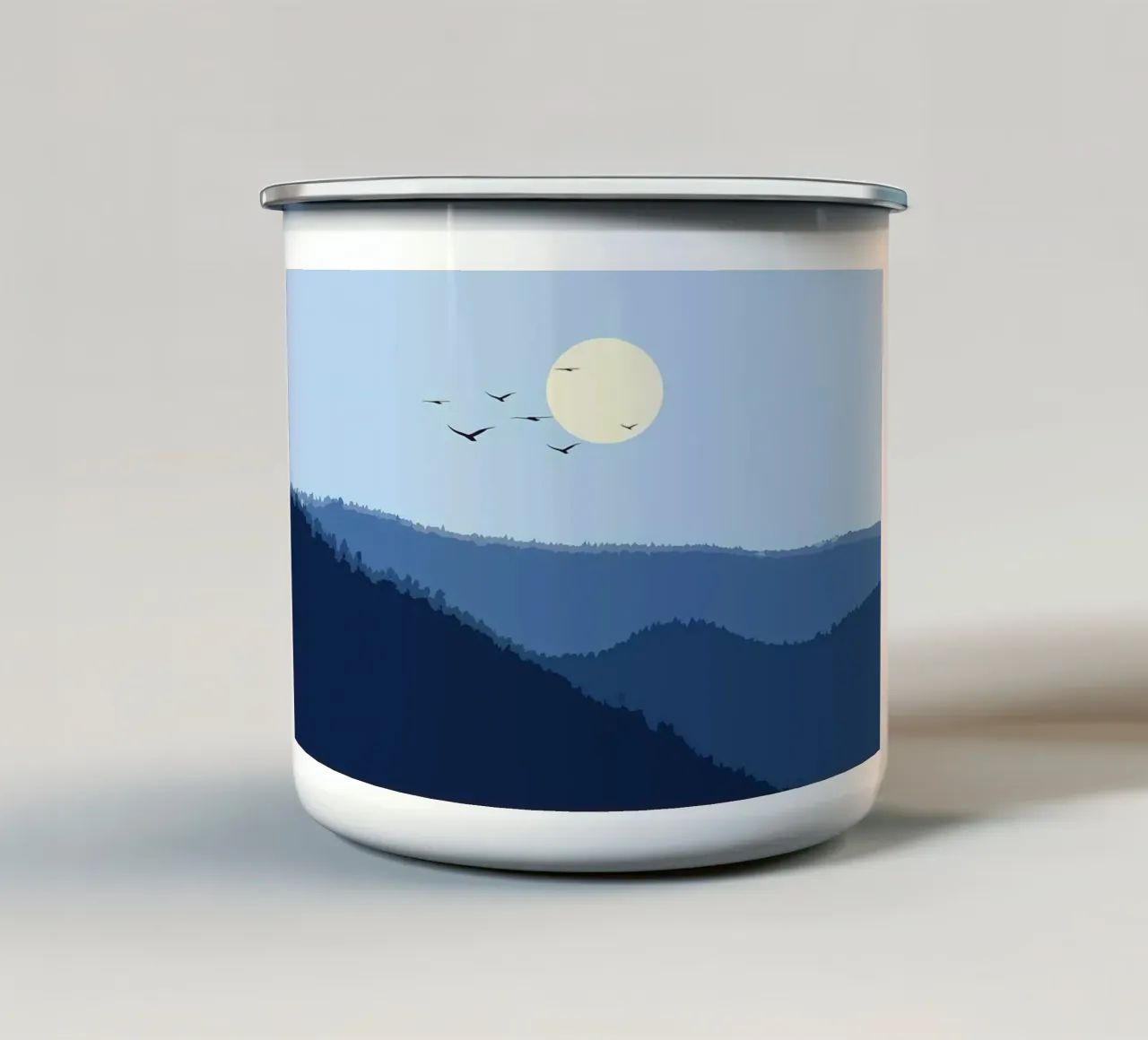 natura minimalista 2 tazza in smalto da Bartosz Powalka