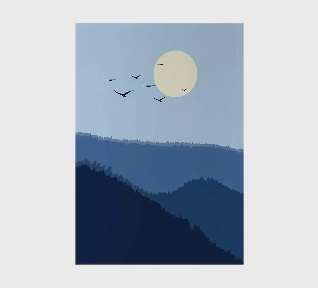 minimalist nature 2 notebook by Bartosz Powalka