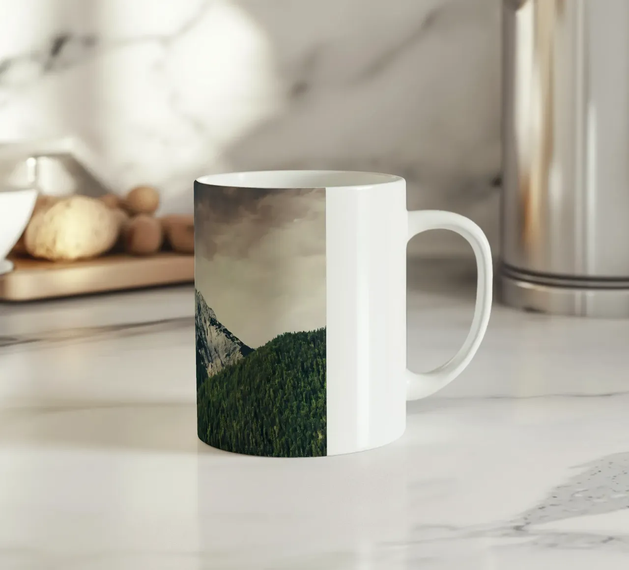 Dramatic Mountain ceramic mug by Matthew Katz