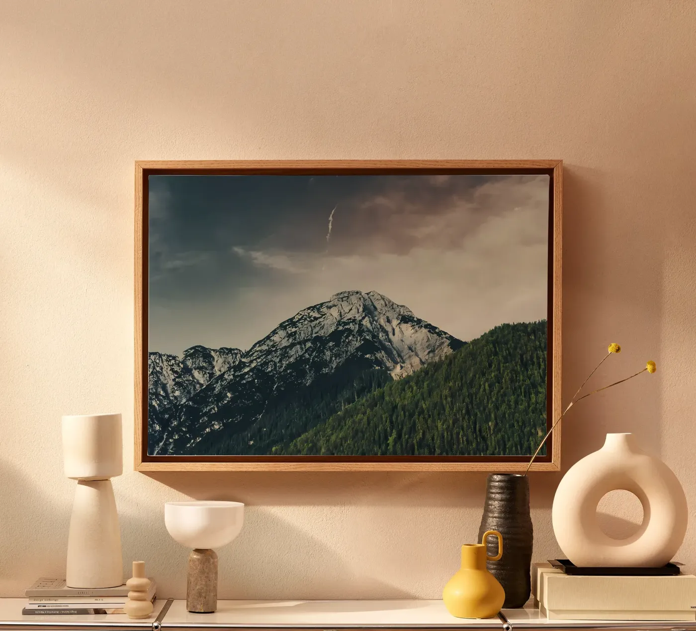 Dramatische berg canvas van Matthew Katz