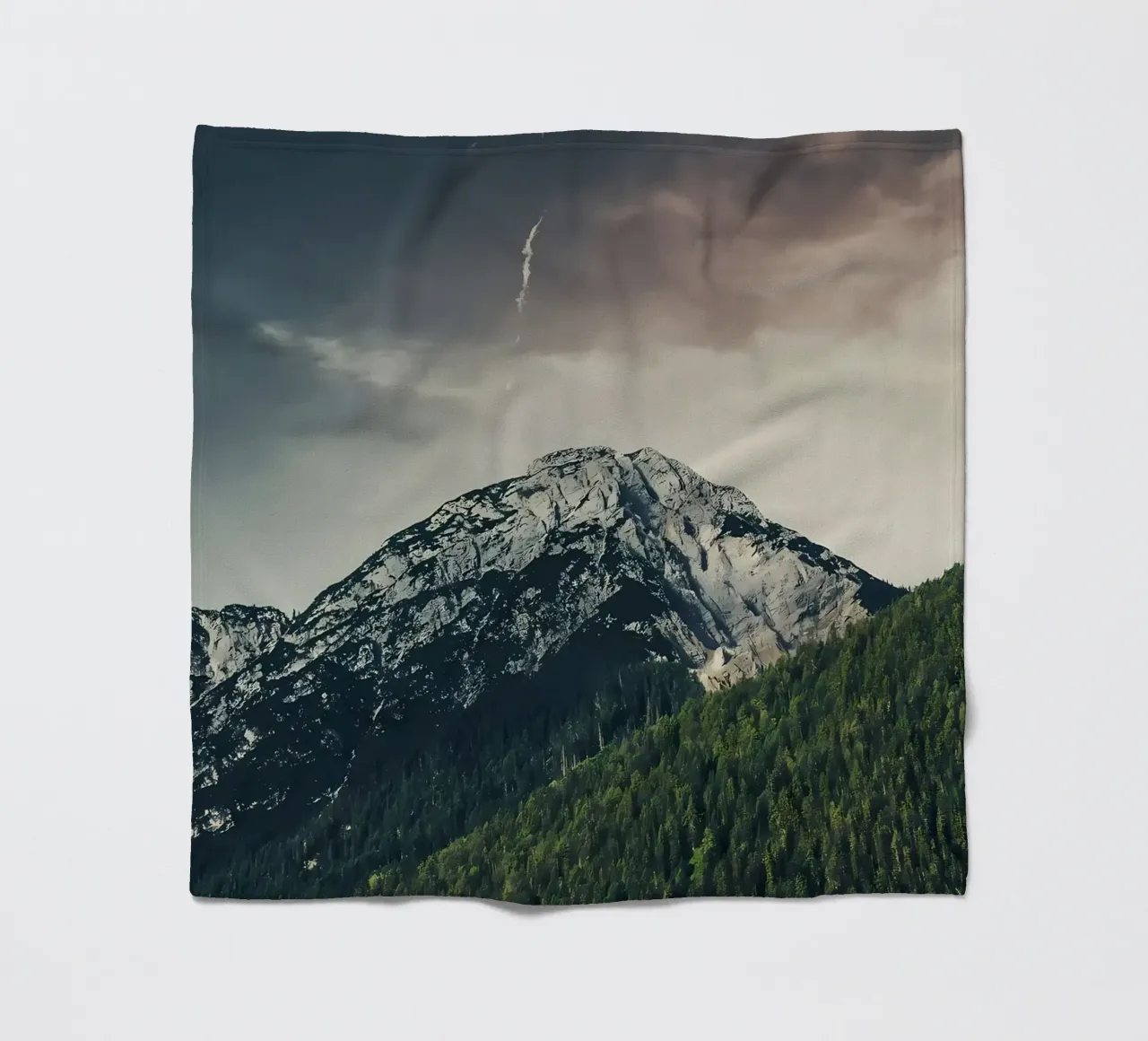 Dramatic Mountain fleece blanket by Matthew Katz