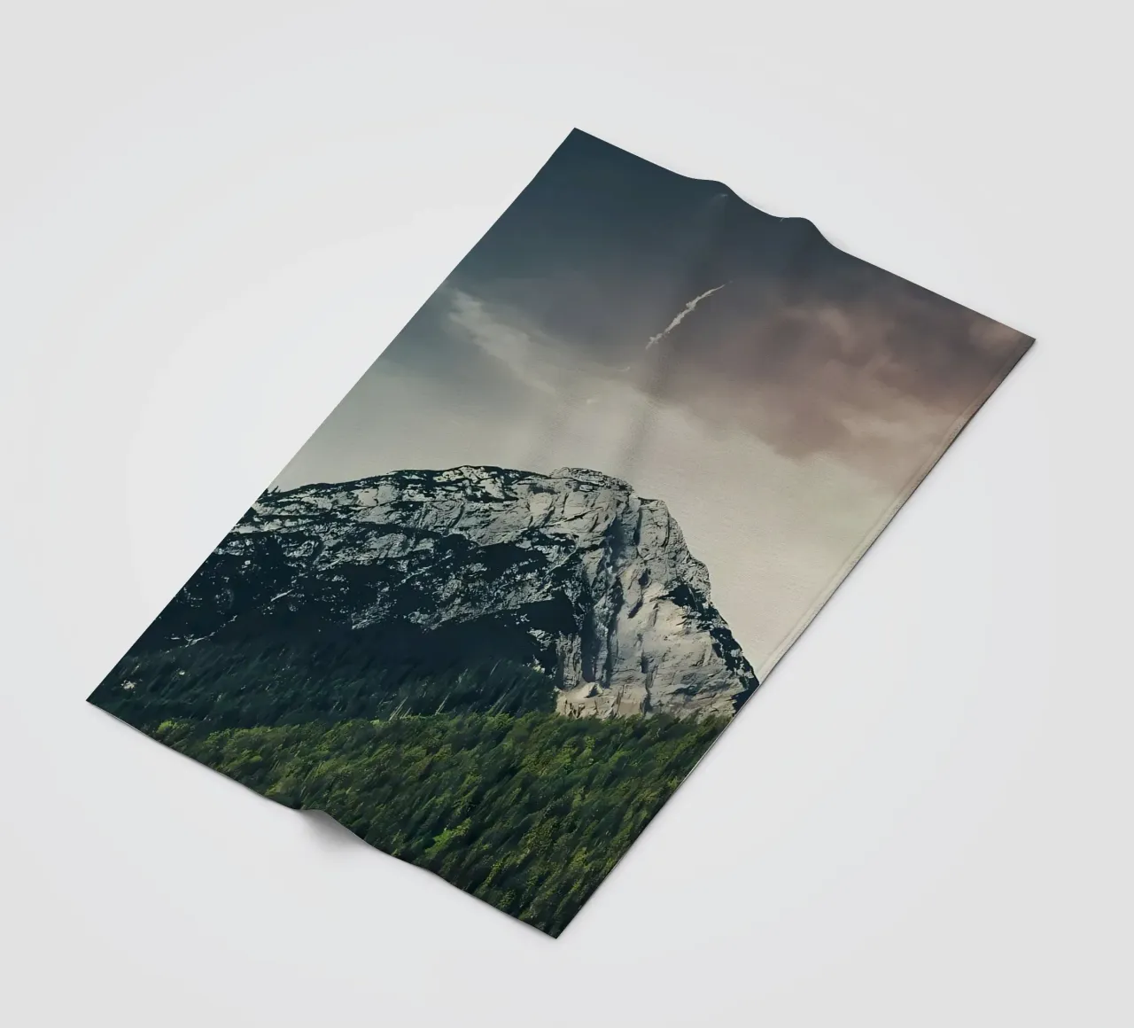 Dramatic Mountain fleece blanket by Matthew Katz