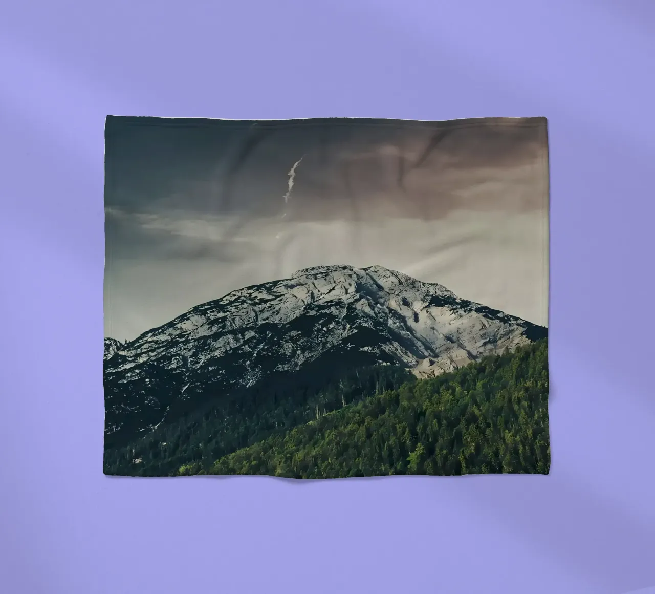 Dramatic Mountain fleece blanket by Matthew Katz