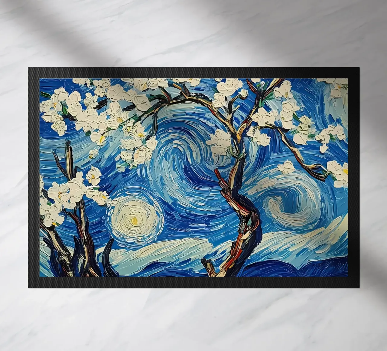 Notte stellata Fiori di mandorlo zerbino da Adrian Patel