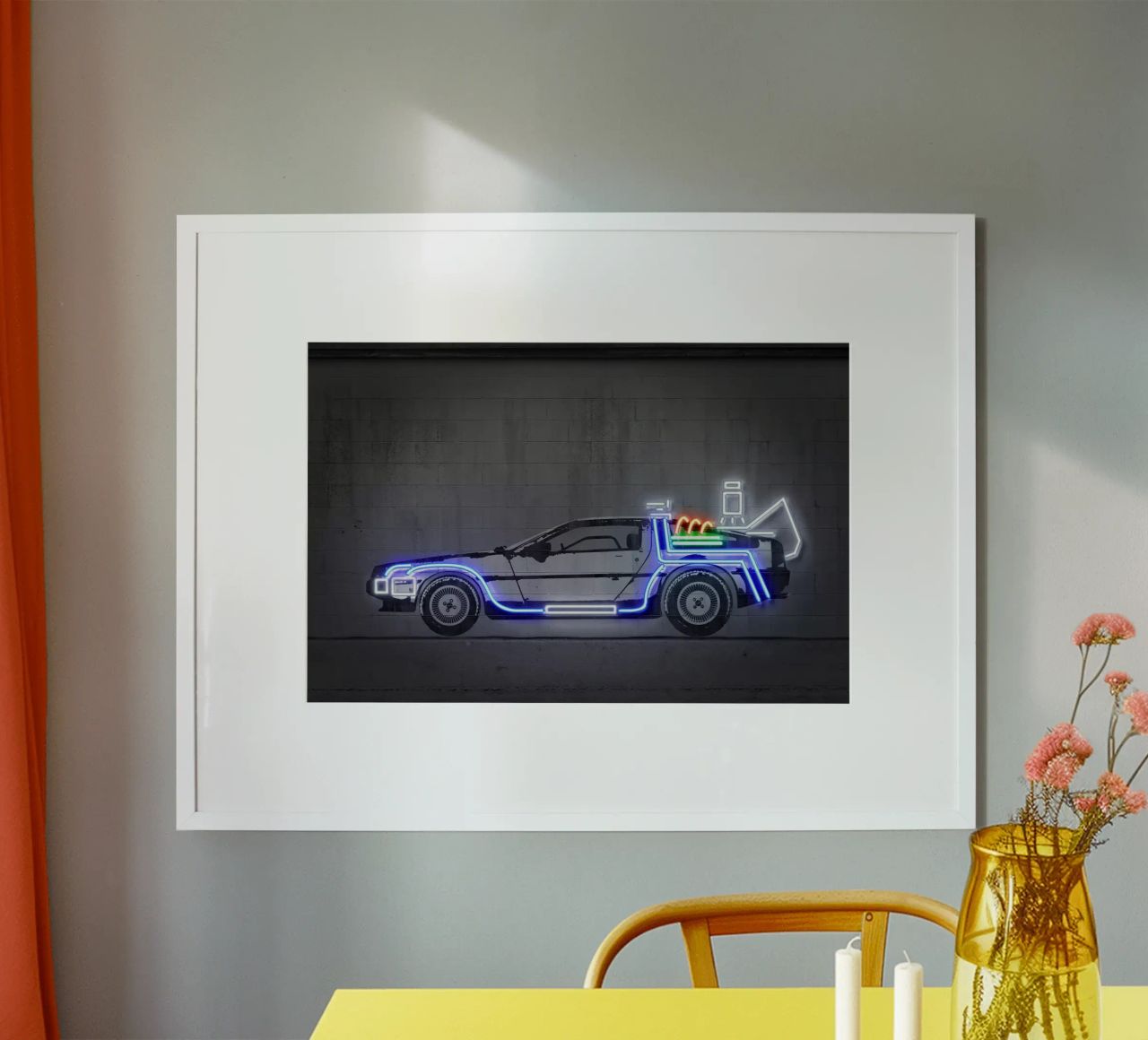 Delorean poster by Octavian