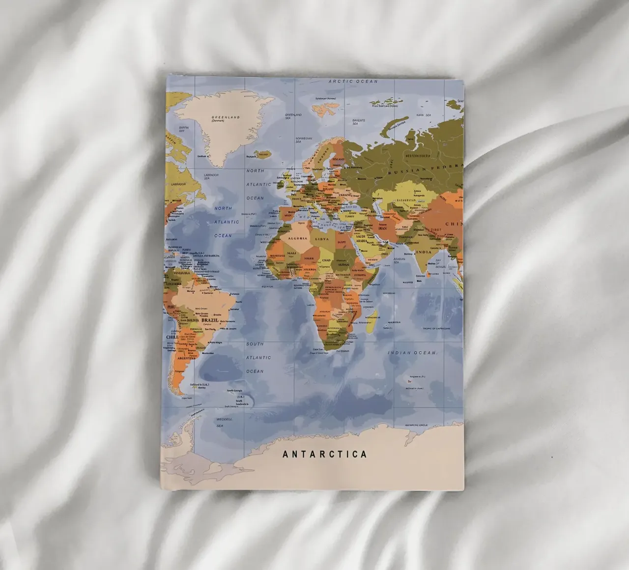 World map notebook by Aiden Garcia