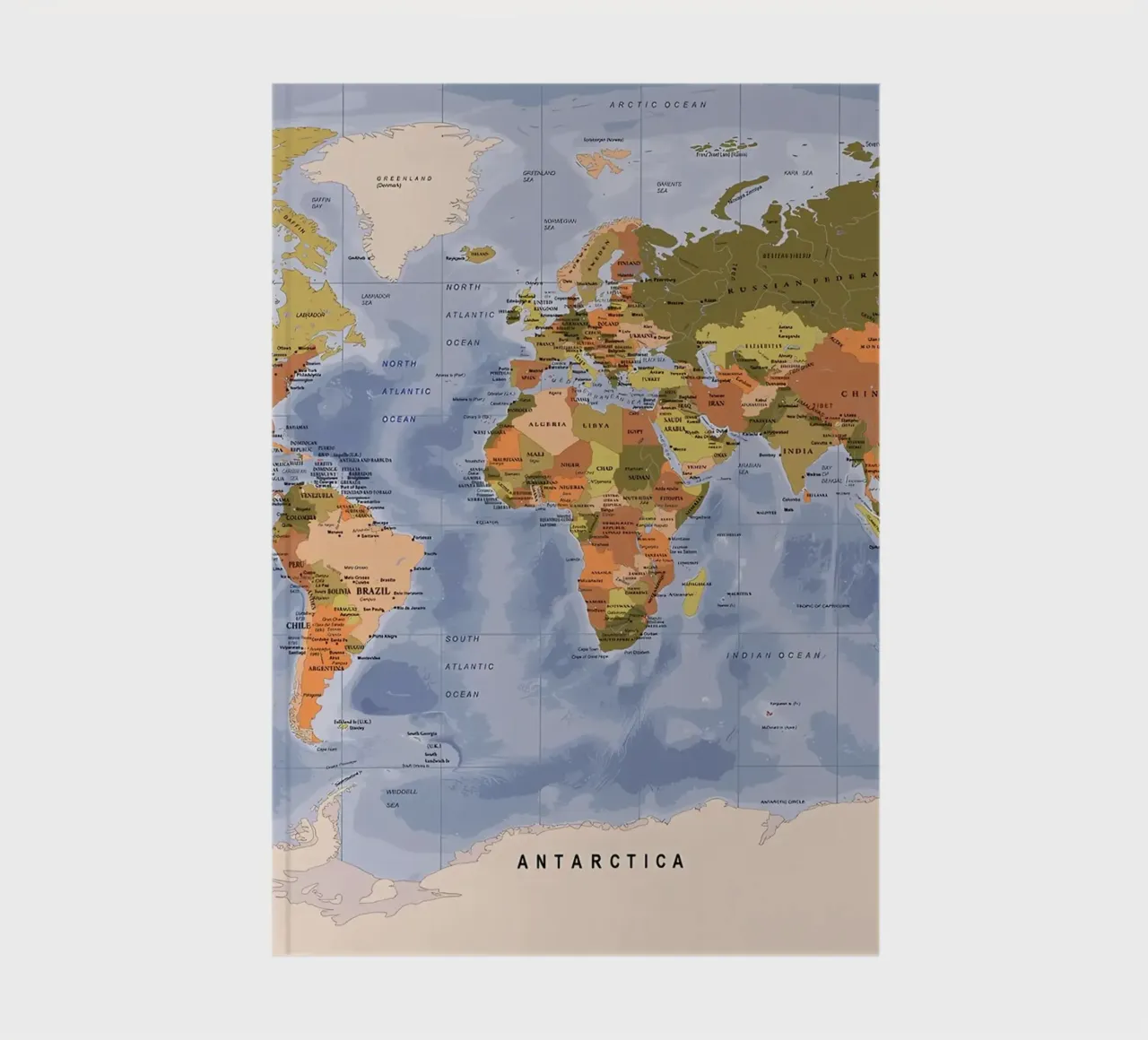 World map notebook by Aiden Garcia