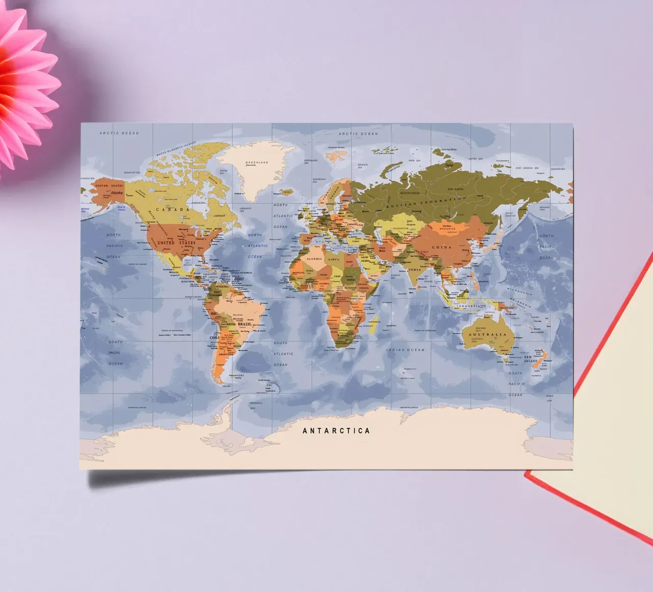 World map sticker sheet by Aiden Garcia